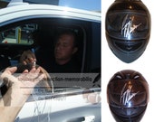 Ryan Newman Signed Autographed Full Size Racing Helmet with Exact Proof Photo of Signing and COA - Nascar Racing Superstar