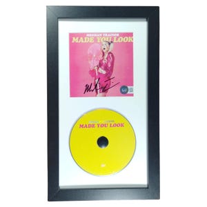 Meghan Trainor Autographed Made You Look CD Insert Framed Beckett BAS COA