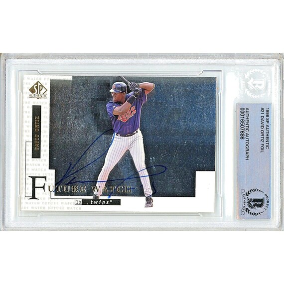 David Ortiz Autographed 1998 Upper Deck SP Authentic Future Watch