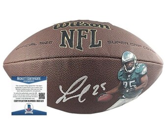 Lesean Mccoy Signed NFL Football 