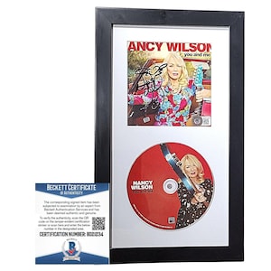 Nancy Wilson Autograph - You and Me CD (Framed, Beckett COA): A Must-Have for Heart Fans