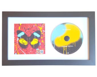 Ed Sheeran Signed Overpass Graffiti CD Cover Framed Beckett BAS COA Autographed Pop Music Gift