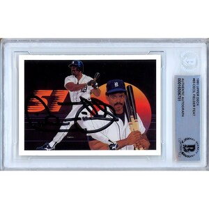 Cecil Fielder Autographed 1991 Upper Deck Baseball Card #83 - Detroit Tigers Legend - Beckett Authentic