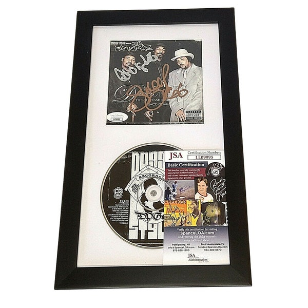 Snoop Dogg and Goldie Loc Signed Autographed Eastsidaz The Old Fashioned Way CD Cover Framed Matted Wall Display JSA Authentic Rap Autograph