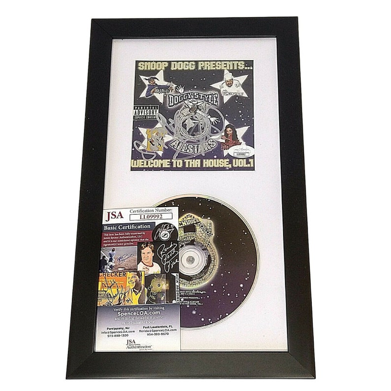 Snoop Dogg Signed Autographed Welcome To Tha House Vol 1 CD Cover Framed Matted Wall Display JSA Authentic Autograph Rap Hip Hop Collectible image 1