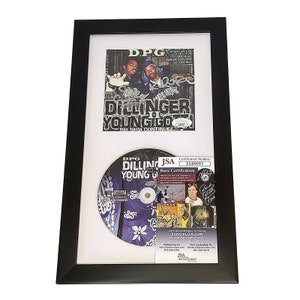 Kurupt and Daz Dillinger Autographed Signed DPG Tha Saga Continuez CD Cover Framed Matted Wall Display JSA Authentic Rap Hip Hop Autograph image 1