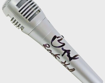 DJ Yella Autographed Signed Pyle Microphone Rock HoF Inscription Beckett BAS CoA Exact Proof Photo NWA Hip Hop Rap Memorabilia Gift