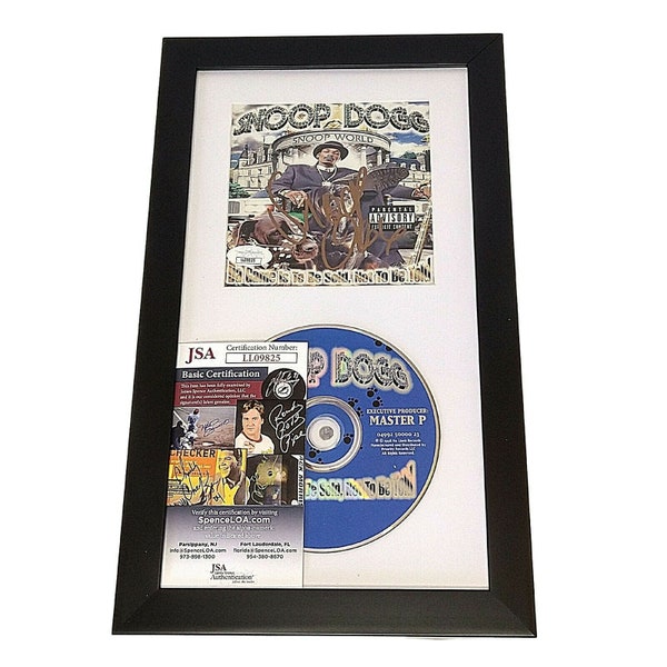 Snoop Dogg Signed Autographed Game Is To Be Sold Not Told CD Cover Framed Matted Wall Display JSA Authentic Autograph Rap Collectibles COA