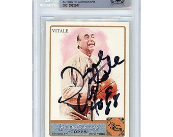 Dick Vitale Autographed 2011 Topps Allen & Ginter #136 Card - BAS Slabbed HOF '08 Inscription ESPN Gift