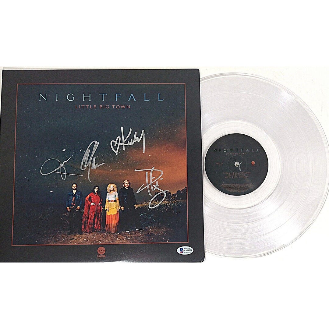 Little Big Town Autographed Nightfall Vinyl Album Cover With Record ...