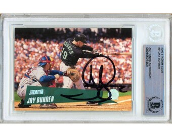Jay Buhner Signed 2000 Topps Stadium Club #91 Seattle Mariners Card - Beckett BAS Slabbed Auto
