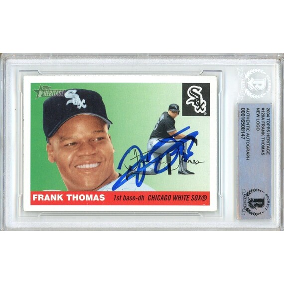 フランク・トーマス直筆サイン入り 2004 Topps Heritage シカゴ 