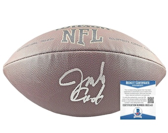 Jim Covert Autographed Chicago Bears Wilson NFL Football - Beckett BAS Authenticated - HOF Signed Memorabilia