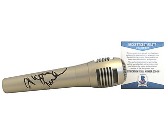 Alyssa Milano Signed Autographed Microphone Whos The Boss Charmed Beckett Certified Authentic Autograph Hollywood Collectibles Gift Ideas