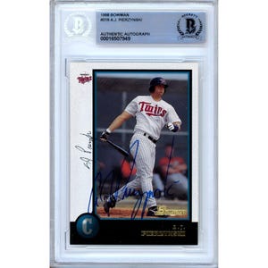 A.J. Pierzynski Autogramm - Bowman Baseball Card 1998 (Beckett Slabbed): Minnesota Twins signierte Memorabilia