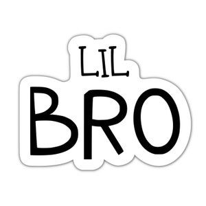 Siblings Sticker Big Sis Lil Bro Matte Stickers, Set of 2, Older Sister/younger Brother ...