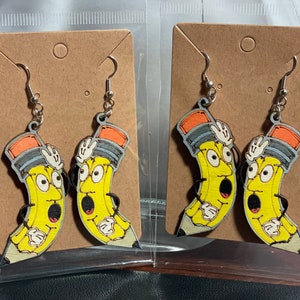 Pencil earrings