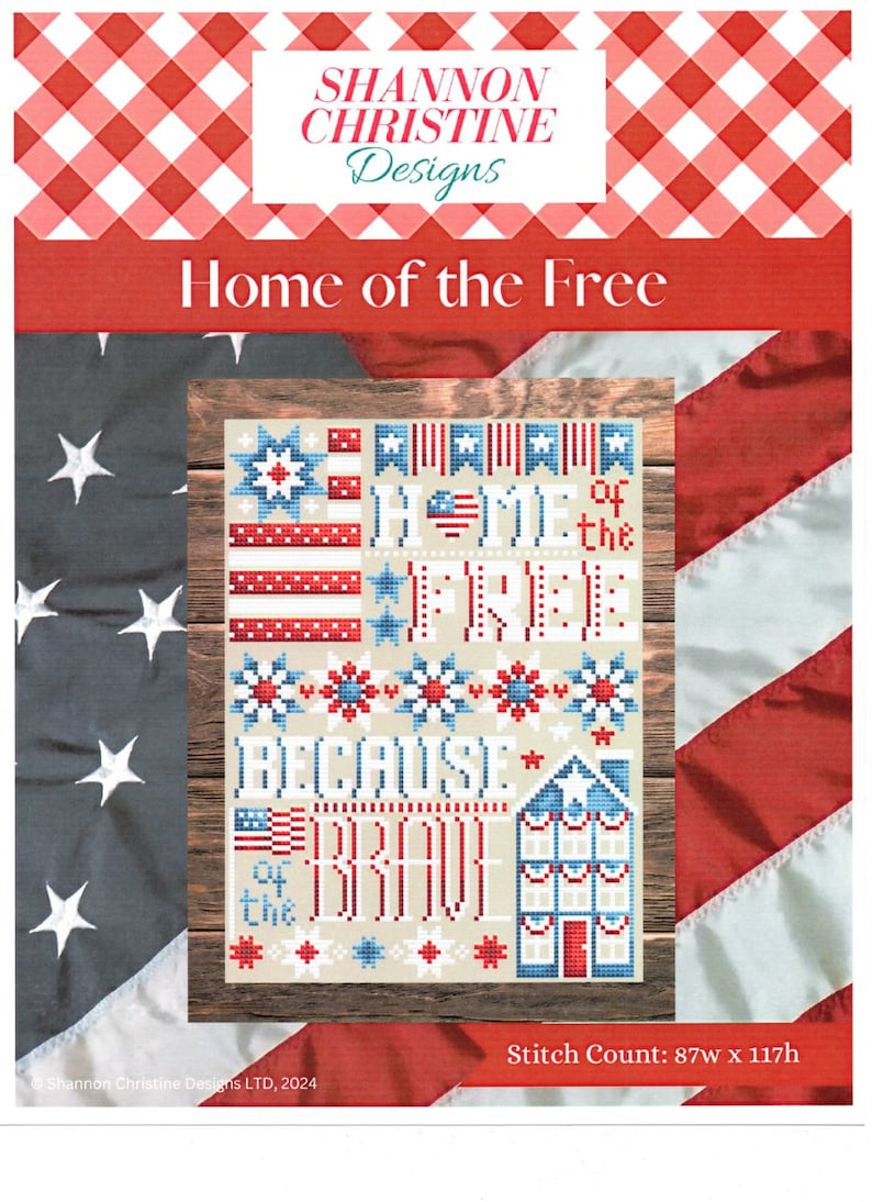 Home of the Free - Cross Stitch Pattern by Shannon Christine Designs - Etsy