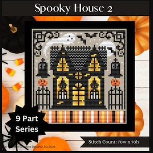 Spooky House 2 - Cross Stitch Pattern by Shannon Christine Designs
