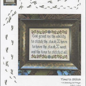 Time to Stitch - Cross Stitch Pattern by My Big Toe