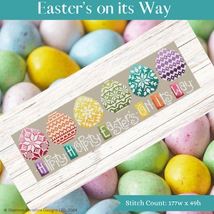 Easter&#39;s On Its Way - Cross Stitch Pattern by Shannon Christine Designs