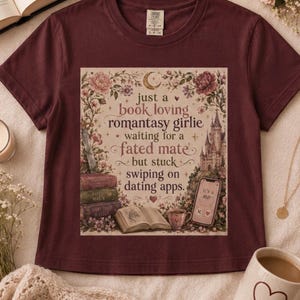 Bokälskande Romantasy T-shirt för flickor | Babytröja