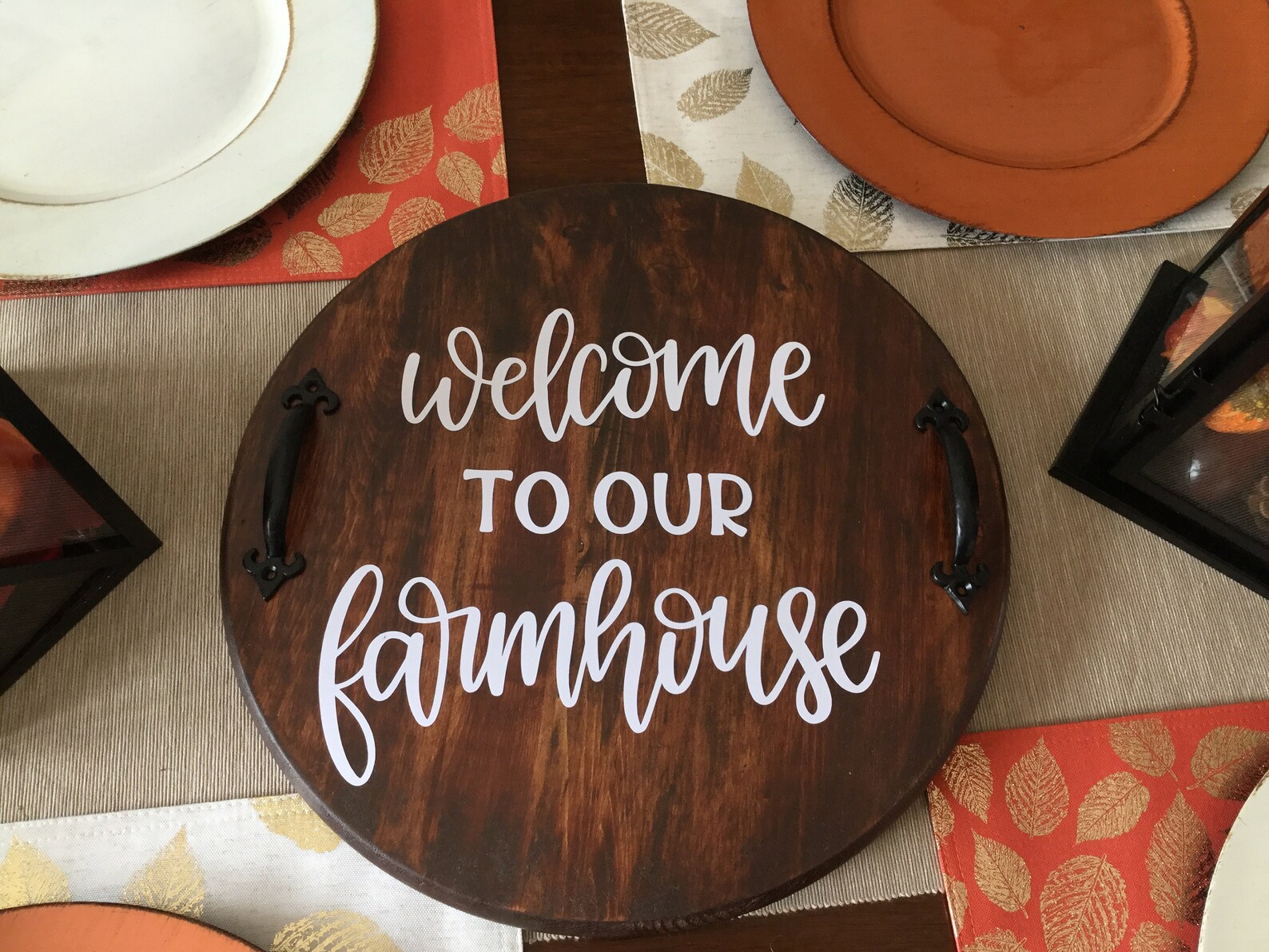 Farmhouse serving tray Etsy