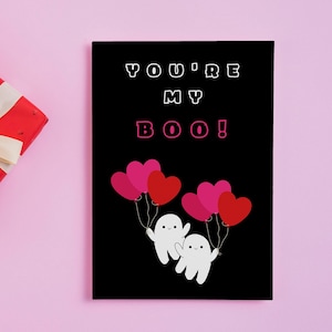 Eres mi boo, tarjeta de San Valentín, tarjeta de aniversario, feliz día de San Valentín, tarjeta romántica, para novio, marido, novia, esposa