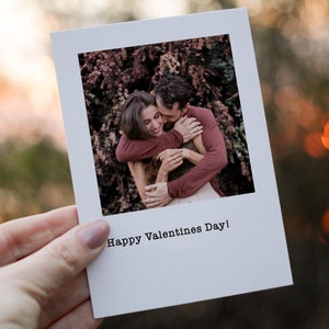 Tarjeta de San Valentín, regalo personalizado, tarjeta con foto personalizada, regalos para ella, tarjeta con foto, regalo romántico, tarjeta de regalo con mensaje, regalo para novio