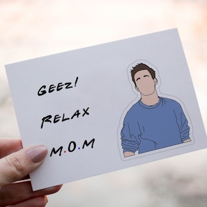 Cartão de dia das mães, cartão de mãe Chandler Bing, cartão de felicitações, cartão engraçado de dia das mães, para mãe