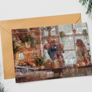 Personalisierte Weihnachtskarte, Personalisiertes Mosaik, Urlaubsgeschenk, Familie Weihnachtsgeschenk, Weihnachtskarte, personalisierte Collage, Fotokarte