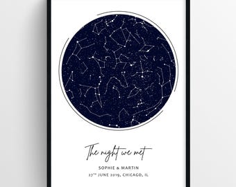 Personalized Gift, Custom Star Map - Digital Download