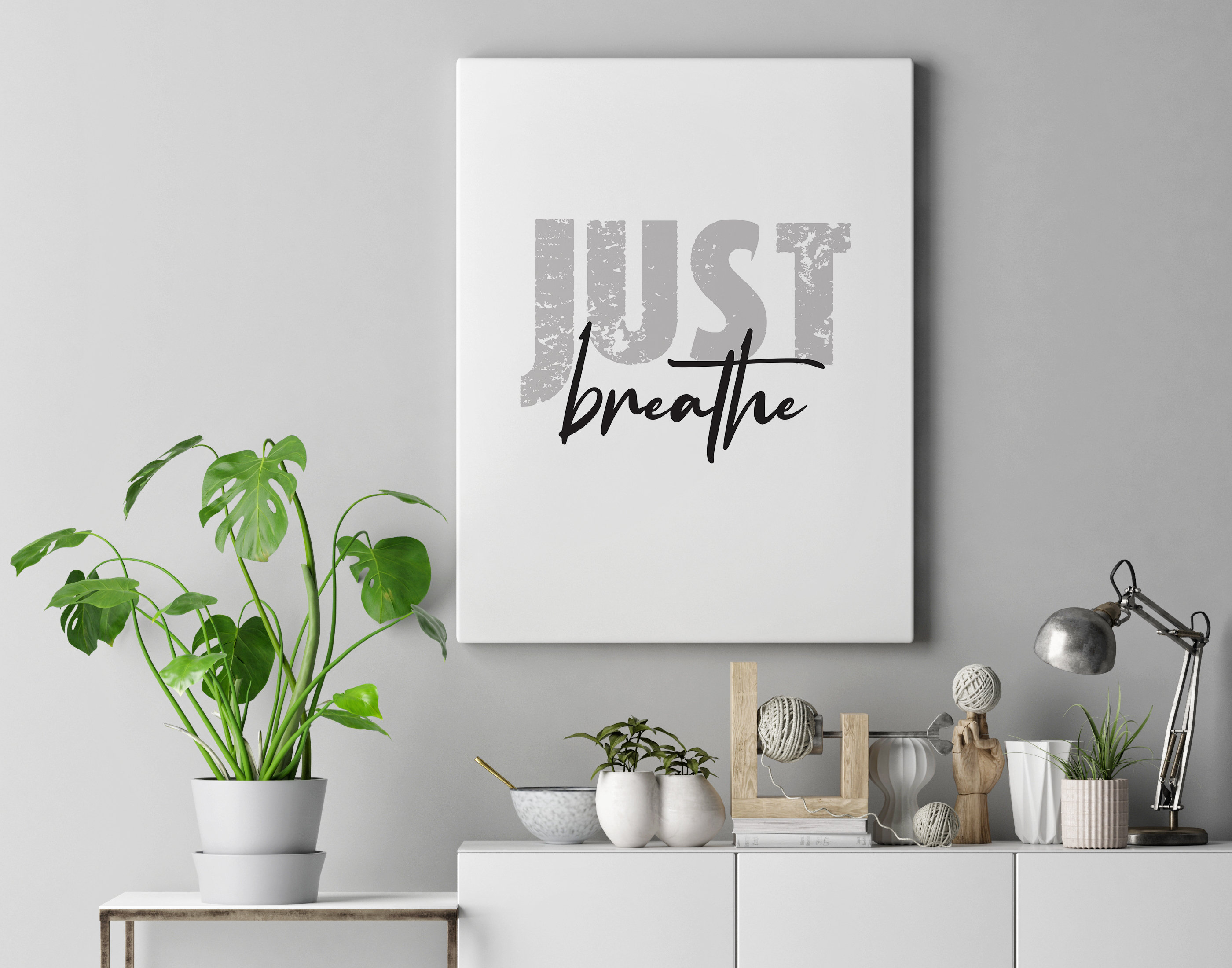 Just Breathe Artwork Digital Download Printable Wall Art Etsy