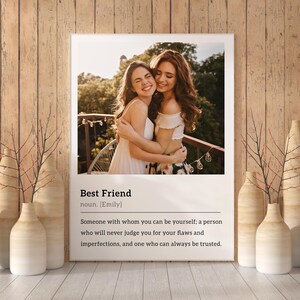 Regalo migliore amico personalizzato, Stampa definizione migliore amico, Regalo di compleanno migliore amico, Regalo fotografico, Regali per lui, Regalo di amicizia, Digitale