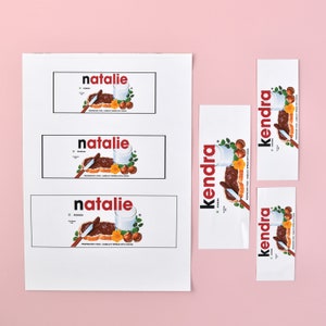 Personalisierte Nutella Jar Label Digitale Datei Bild 2