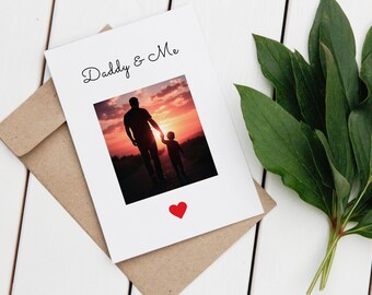 Personalized Card for Dad, Gift for Dad, Fathers Day, Photo Card, Custom Father's Day Gift, Photo Gift, Printable Card For Dad
