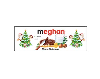 Personalized Nutella Label - Custom Nutella Sticker - Label With Your Text - Christmas Gift For Kids, XMAS Tree, Nutella Lover Gift