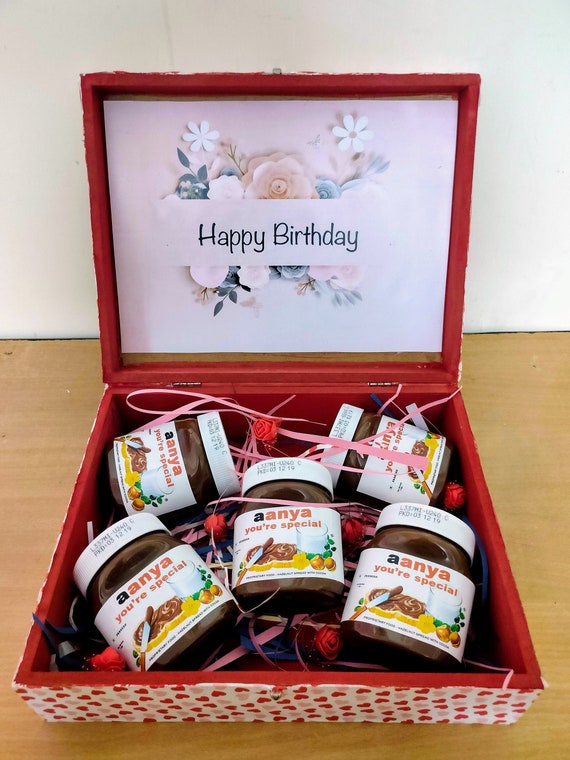 Geschenkset mit Ihrem Wunschnamen Valentinstag Geschenk Geburtstag Jahrestag