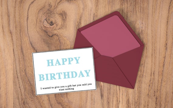 Funny Happy Birthday Card Printable Card Digital Download | Etsy