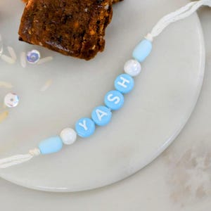 Rakhi for Brother, Personalised Handmade Rakhi, Custom Rakhi, Rakhree, Raksha Bandhan Gift for Kids & Adults, Name Rakhi, Multiple Colors