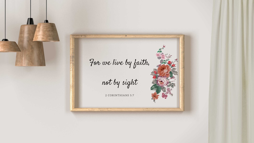 Spiritual Decor: Printable Bible Verse 2 Corinthians 5-7 Scripture Wall ...