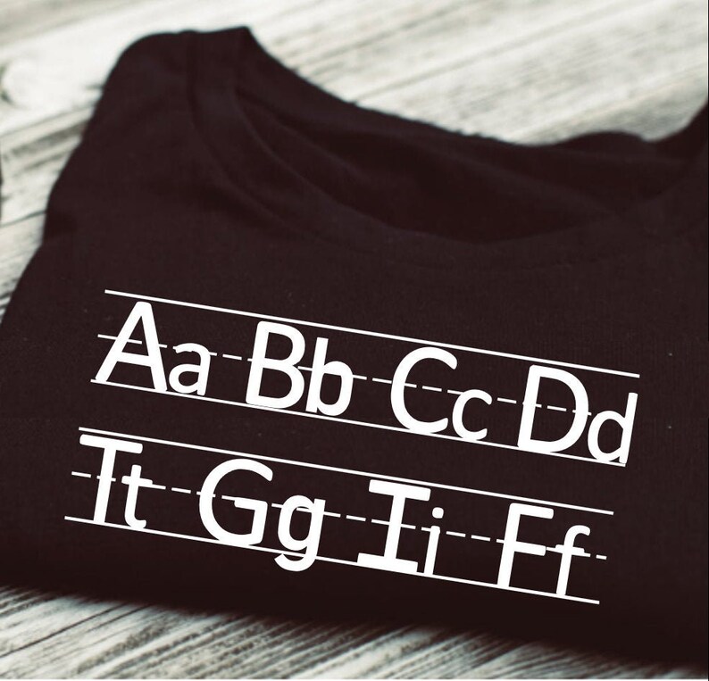 Download TGIF Teacher Shirt SVG and PNG A B C D T G I F Thank God | Etsy