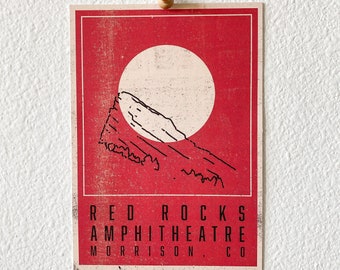 Red Rocks Amphitheatre 5x7 Print | Wall Art