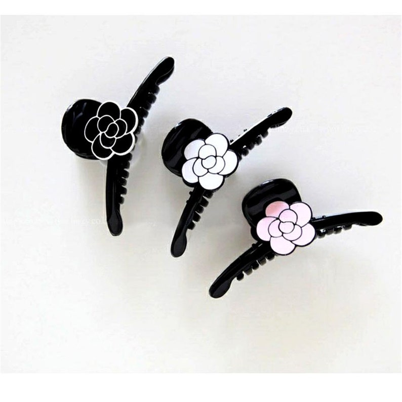 1 Pack Flower Hair Claws Acrylic Hair Claws Vintage Hair Etsy
