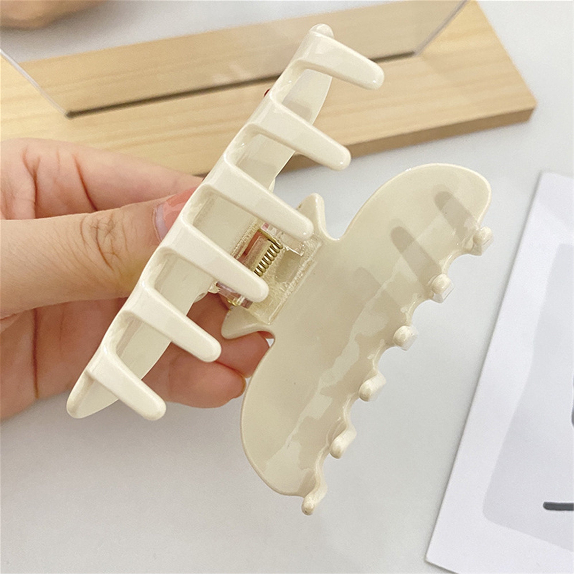 1 Pack Cherry Hair Claws French Hairpin Large Hair Claw Etsy