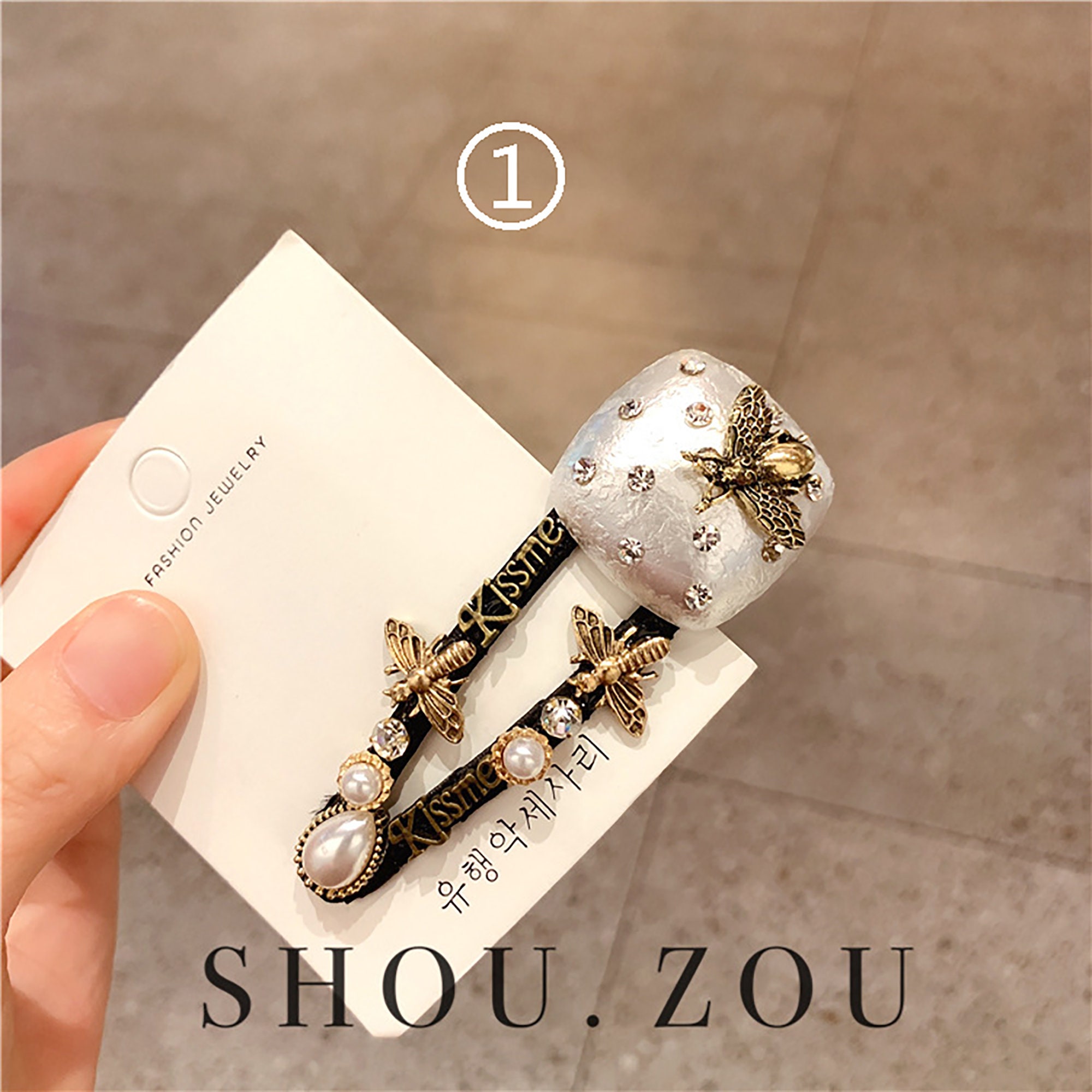 2 Pack Luxury Pearl Hair Clips Designer Hair Clips Hair Etsy