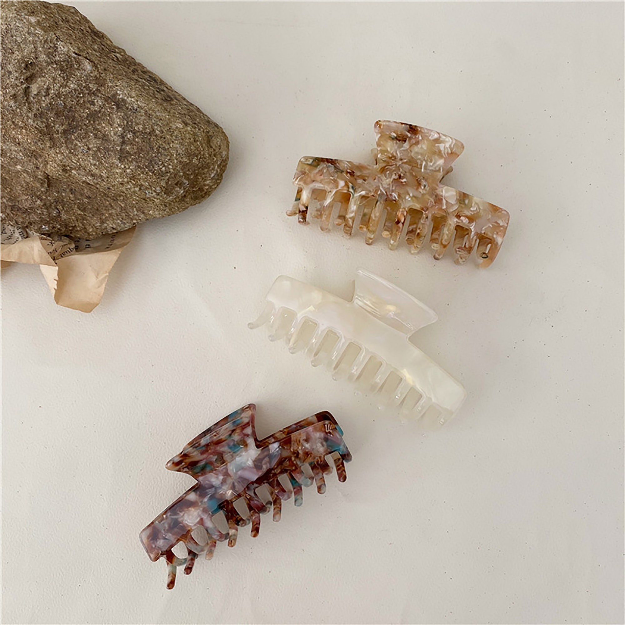 Luxury Hair Claws Acrylic Hair Claws Korean Hairpin Cute Etsy