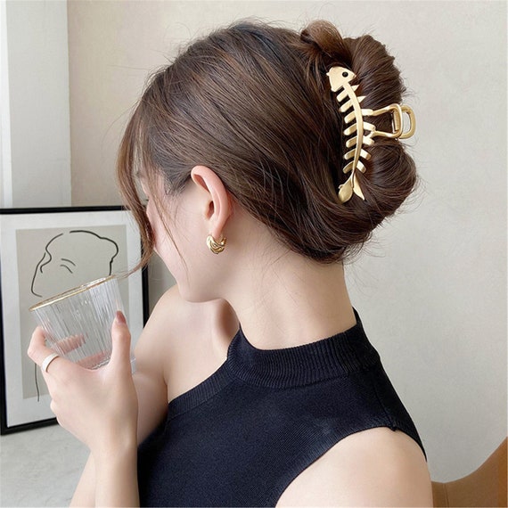 Buy Fishbone Hairpin Metal Hair Claws Large Hair Claws Luxury Online in India - Etsy Buy Fishbone Hairpin Metal Hair Claws Large Hair Claws Luxury Online in India - Etsy