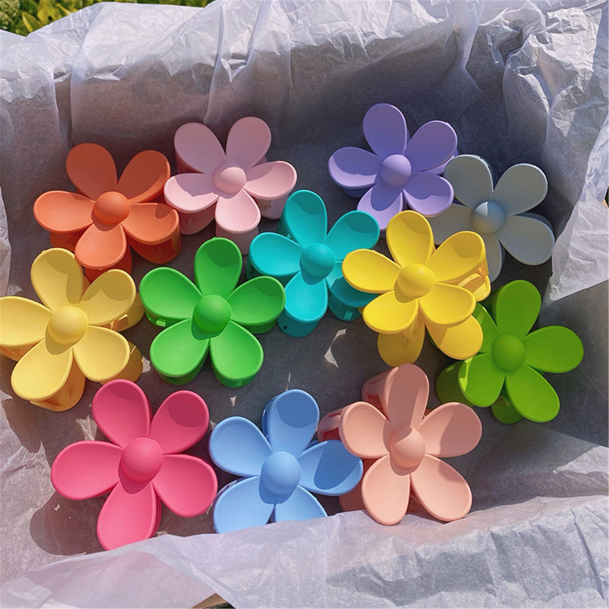1 Pack Flower Hair Claws Large Hair Claw Fairy Hair Claws Etsy