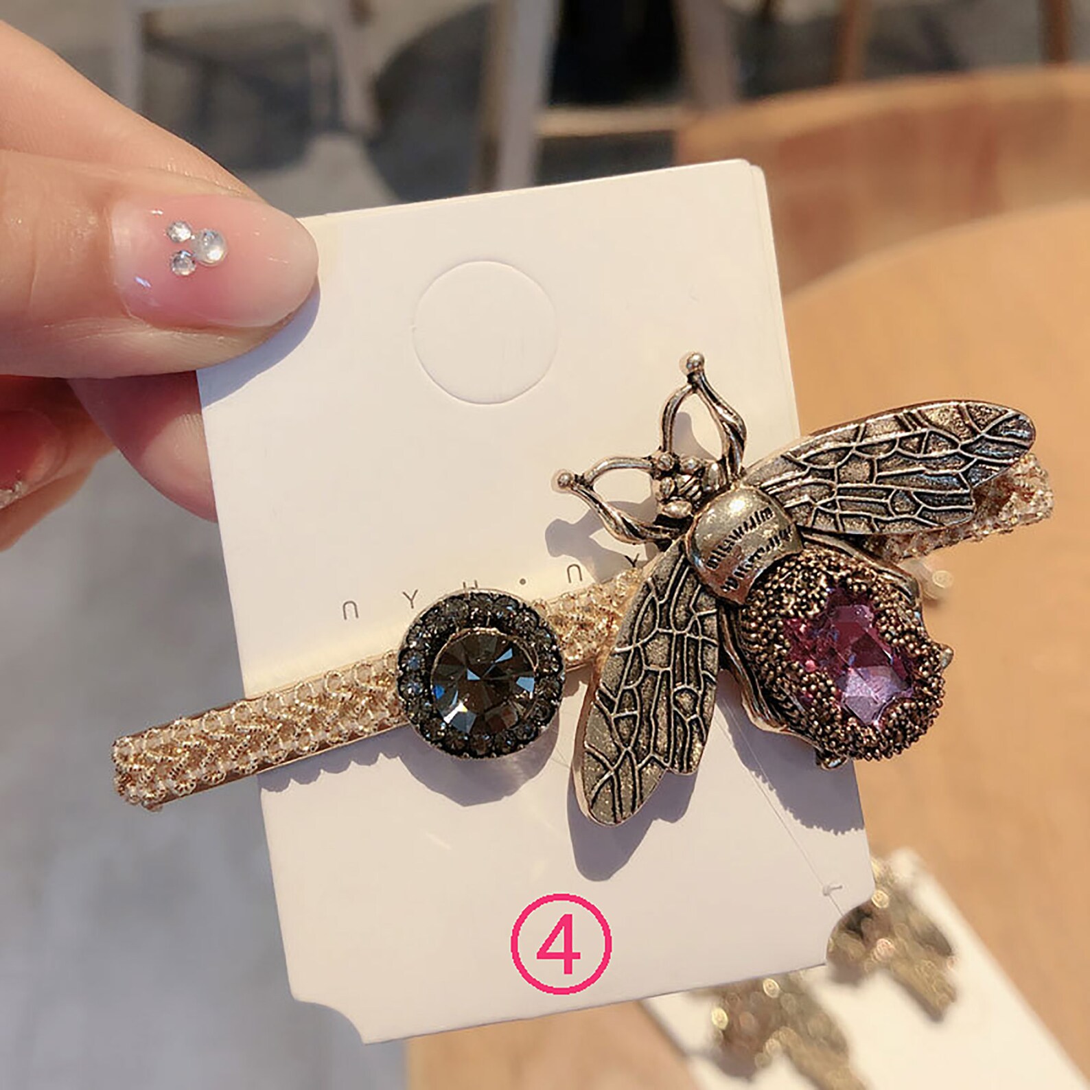 2 Pack Luxury Bee Hair Clips Bee Hair Clips Designer Bobby Etsy
